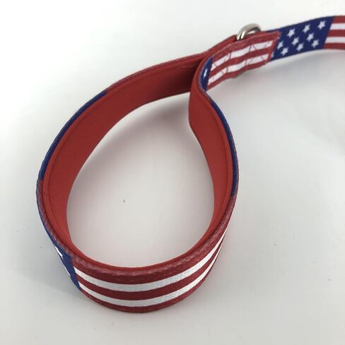 USA Flag Dog Collar - Patriotic American Pride Adjustable Pet Collar with Durable Buckle and Comfortable Design (Size L) in Saudi Arabia