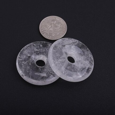 JOE FOREMAN 50mm Picture Jasper Natural Gemstone Ring Circle Donuts Pendant Charms Beads for Jewelry Making 1Pcs in Kuwait