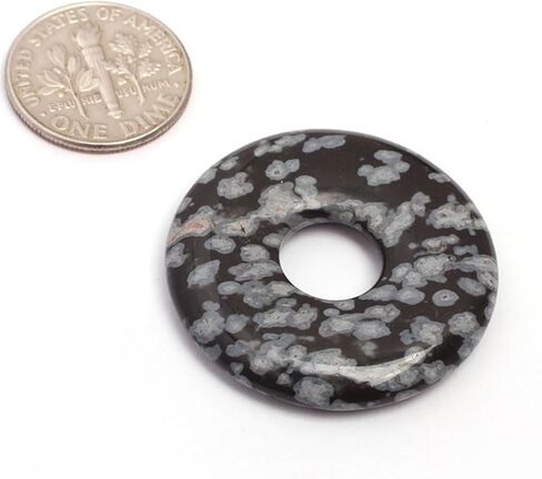 JOE FOREMAN 50mm Picture Jasper Natural Gemstone Ring Circle Donuts Pendant Charms Beads for Jewelry Making 1Pcs in Kuwait