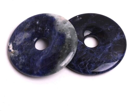 JOE FOREMAN 50mm Picture Jasper Natural Gemstone Ring Circle Donuts Pendant Charms Beads for Jewelry Making 1Pcs in Kuwait