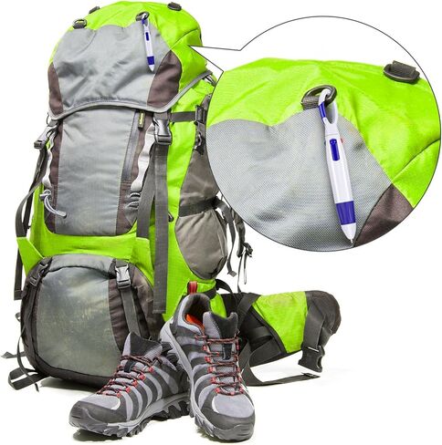 Tatuo 24 Pack Shuttle Abels مع مشبك مشبك تشويش أقلام أقلام أقلام النيون في واحدة مع سلسلة مفاتيح الإبزيم في الأعلى للبالغين (متعدد الألوان) in Kuwait