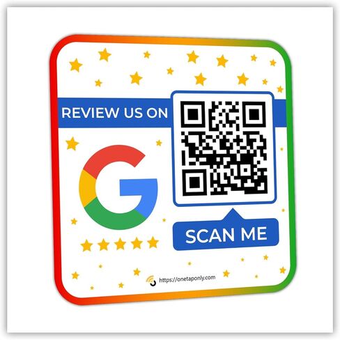 Google Review Stickers | 3 Stickers Pack | Review QR Code | Review Sticker | Unlimited Scan (1-Pack-3-Stickers) in Saudi Arabia