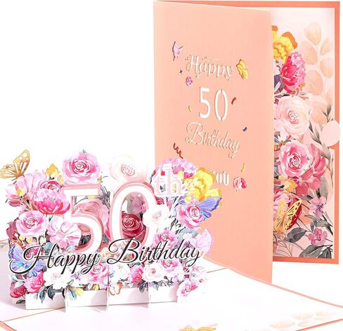 Hblife Happy 75th Birthday Pop up up ، هدية بطاقة تهنئة عيد ميلاد ثلاثية الأبعاد مع ملاحظة فارغة ومظروف ، هدية تذكارية مثالية للنساء ، أمي ، أخت ، زوجة ، صديق in Kuwait