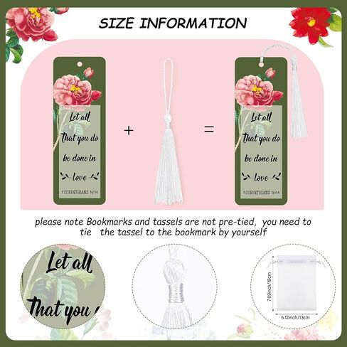 Spakon 35 Sets Mother's Day Church Gifts Bible Verse Bookmarks Inspirational Bamboo Pens Gift Bags Mom Christian Gifts Bulk Religious Mothers Day Party Favors in Saudi Arabia