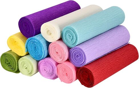 MECCANIXITY Crepe Paper Roll 8.2ft Long 5.9 Inch Wide for Wedding Ceremony Various Large Festivals Decoration, Fuchsia Pack of 3 in Saudi Arabia