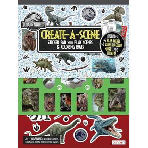 Create-A-Scene Sticker Pad - Reusable Sticker Pad for Kids- Innovative Side by Side Design- Toddler Reusable Sticker Activity Pad for Girls & Boys - Gift for Kids 3 Ages and Up (Over 1200 Stickers)