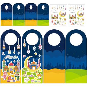 16 Set Easter He Live Jesus Sticker Scenes Door Knob Hangers DIY Easter Jesus Resurrection Stickers Craft Gift for Kids Classroom Party Activities Supply (Easter 16)
