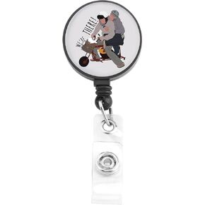 Dumb Badge Reels Retractable Dumb Movie Inspired Gift 90s Movie Fans Gift We’re There Comedy Movie Gift Dumber Badge Holder