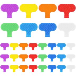 32 Pcs Cable Cord Labels, Ymapinc Multi-Color Electronic Cable Labels Tags Writeable Cord Labels for Computers Cable Management Wire Tags Self-Adhesive Nylon Cable Label