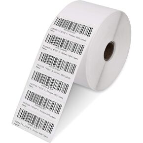 1" X 2 5/8" Amazon FBA Direct Thermal Address Labels White Shipping Self-Adhesive Perforated Labels for UPC Bar-Codes Compatible for FBA, Zebra,Rollo More Direct Thermal Printers 3000 Labels