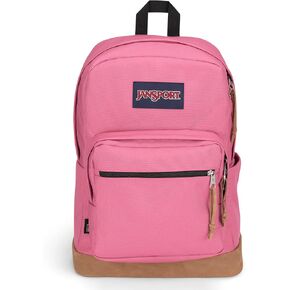 JanSport Right Pack Backpack - Durable Daypack with Padded 15" Laptop Sleeve, Spacious Main Compartment & Integrated Water Bottle Pocket - Mauve Haze