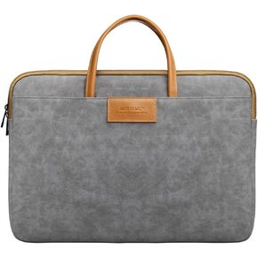Protective Laptop Sleeve Compatible with MacBook Air/Pro,13-13.3 inch Notebook,Compatible with MacBook Pro 14 inch M4 M3 M2 M1 with 2 Pockets&Handle&Belt (Dark Grey, 14inch)