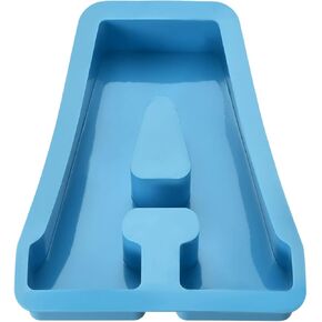 MECCANIXITY 6 Inch Giant Large 3D Alphabet Letter Mold, Silicone Resin Letter Mold for Epoxy Resin Art DIY Crafts Decoration A Blue