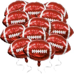 6pcs البالونات لكرة القدم Superbowl ، 18 بوصة ديكور الحفل القوس للبالون لحفلة عيد ميلاد كرة القدم