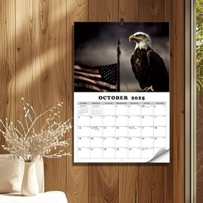 2025 Wall Calendar,Calendar 2025, November 2024 - December 2025, Wall Calendar MAGA 16.5" x 11.3" Opened,Full Page Months Thick & Sturdy Paper for Calendar Organizing & Planning,American,England,Canadian,French holiday.