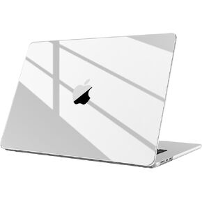 Fintie Case for MacBook Air 15 Inch A3241 A3114 A2941 (2023 2024 2025 Release), [Ultra-Transparent] Premium Slim Snap On Hard Shell Cover for MacBook Air 15.3" M2 M3 M4 Chip (Crystal Midnight)