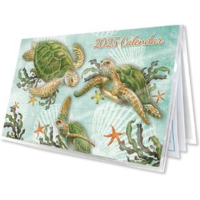 Hawaii 12 Month Pocket Calendar January 2025 - December 2025 Honu Turtle Journey