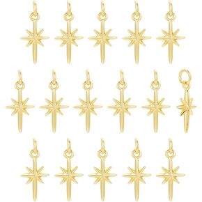 UNICRAFTALE Shell Charms Brass Charms 18K Gold Plated Ocean Pendant Sea Animal Charms Summer Metal Charms SeaShell Charms for DIY Necklace Bracelet Earring Jewelry Making