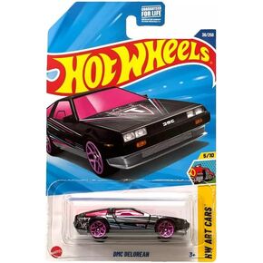 Hot Wheels DMC Delorean, HW Art Cars Series 5/10, 1:64 Scale Diecast Car