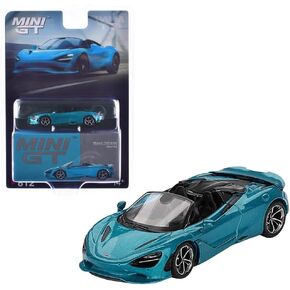 Diecast Collectibles Model Car Compatible with Mini GT 1:64 McLaren 750S Spider Belize Blue Limited Edition MGT00812