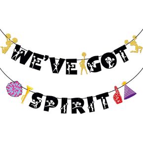 Cheerleading Party Banner, We've Got Spirit Banner, Cheer Team Party Decor, Spirit Birthday Banner, Gymnastic Party Decorations