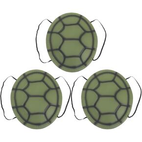 Toddmomy 3pcs Halloween Turtle Shell Costume,EVA Turtle Shell Props Turtle Shell Backpack Cosplay Props for Halloween Dress Up Accessories