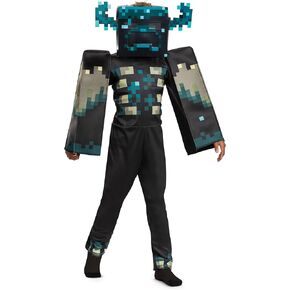 Disguise Boys Minecraft Warden Costume, Official Deluxe Minecraft Costume for Kids With Headpiece and Jumpsuit