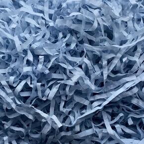 InsideMyNest Antique Blue Shredded Tissue Paper Shred Box Filler Dusty Blue Hamper Gift Box Acid-free Colorfast (100g)