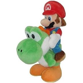 Little Buddy Super Mario Plush - Mario and Yoshi Plush, 8-Inch