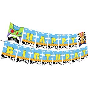 كرتون لعبة عيد ميلاد حفلة لافتة لعبة موضوع قصة عيد ميلاد سعيد لافتات زرقاء السماء بيضاء الغيوم الخلفية لافت in Kuwait