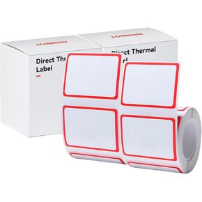 Multiple Sizes of Label Tapes for NIIMBOT B1 B21 B3S Label Maker, 2Rolls Labels Waterproof,Self-Adhesive Thermal Printer Labels (50x30mm), Thermal Label for Logo Label/Barcode/Address Label/Stickers
