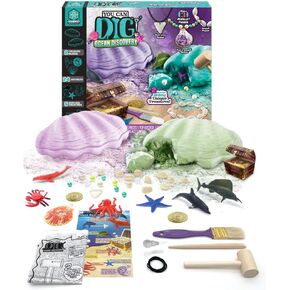 ArtSkills Epic Lab Dig Kit, Ocean Discovery STEM Treasure Hunting Science Kit Arts & Crafts Activity, 30 Assorted Treasures, Tools Included