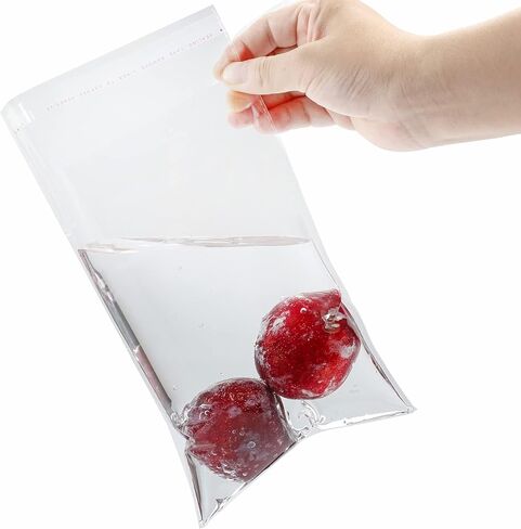 200 Pcs 4" x 7" Thick 1.6 Mil Clear Self Sealing Resealable Cellophane Poly Bags Heavy-duty Adhesive Cello Plastic Bags Packaging Bakery Cookie Candy Candle Soap Photos Card Gift OPP Bag in Kuwait