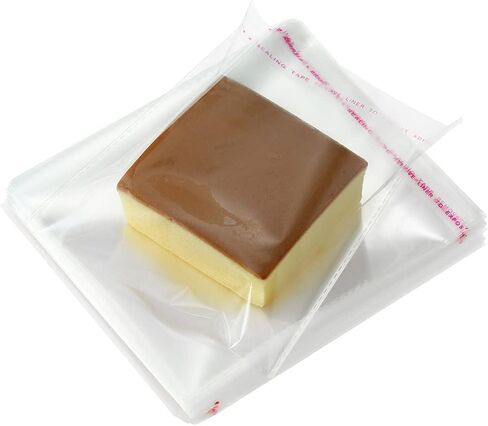 200 Pcs 4" x 7" Thick 1.6 Mil Clear Self Sealing Resealable Cellophane Poly Bags Heavy-duty Adhesive Cello Plastic Bags Packaging Bakery Cookie Candy Candle Soap Photos Card Gift OPP Bag in Kuwait