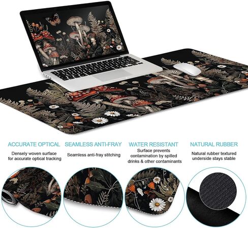 Desk Mat Desk Pad, Large Gaming Mouse Pad with Wrist Rest Wrist Support, Ergonomic Mouse Pad Keyboard Mat Wrist Rest, Cup Coaster, Home Office Desk Accessories Decor Supplies, Funny Black Cat in Saudi Arabia