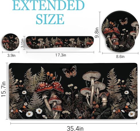 Desk Mat Desk Pad, Large Gaming Mouse Pad with Wrist Rest Wrist Support, Ergonomic Mouse Pad Keyboard Mat Wrist Rest, Cup Coaster, Home Office Desk Accessories Decor Supplies, Funny Black Cat in Saudi Arabia