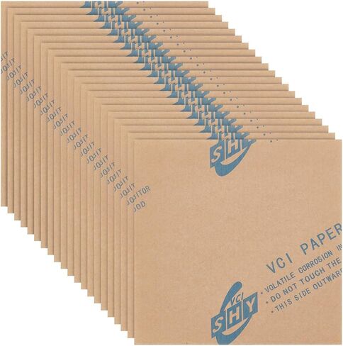 BENECREAT 60 Sheets Anti-Rust Paper, 5.9x5.9 Inch Rust-Proof Paper, 0.1mm Thick Anti-Corrosion Paper for Protecting Jewelry, Metal Ware, Electronics & Musical Equipment in Saudi Arabia