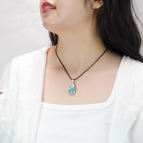 6 Pieces Tree of Life Peacock Pendant for Women,Natural Stone Pendants Platinum Peacock Teardrop Charm for DIY Necklaces Jewelry Making in Saudi Arabia