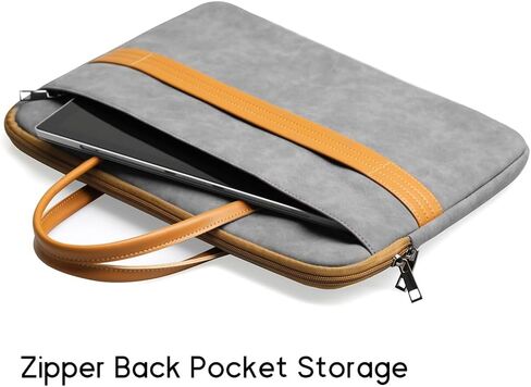 Protective Laptop Sleeve Compatible with MacBook Air/Pro,13-13.3 inch Notebook,Compatible with MacBook Pro 14 inch M4 M3 M2 M1 with 2 Pockets&Handle&Belt (Dark Grey, 14inch) in Saudi Arabia