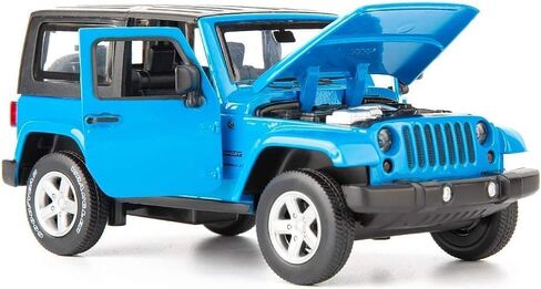 سيارات Diecast Model Cars Toy ، Rangler Rubicon1: 32 Scale Alloy Petwing Toy مع لعبة الصوت واللعب الخفيف للفتيات والأولاد أطفال (أزرق) in Kuwait