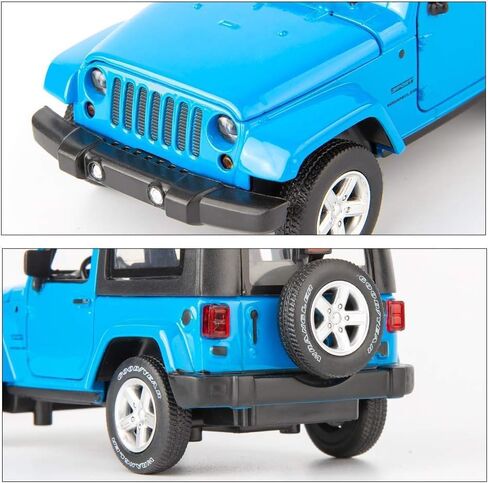 سيارات Diecast Model Cars Toy ، Rangler Rubicon1: 32 Scale Alloy Petwing Toy مع لعبة الصوت واللعب الخفيف للفتيات والأولاد أطفال (أزرق) in Kuwait