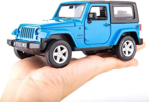 سيارات Diecast Model Cars Toy ، Rangler Rubicon1: 32 Scale Alloy Petwing Toy مع لعبة الصوت واللعب الخفيف للفتيات والأولاد أطفال (أزرق) in Kuwait