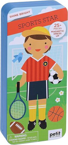 Petit Collage Shine Bright Studio Dress Up Game - Magnetic Board with Mix & Match Pieces, Ideal for Ages 3+, Includes 2 Scenes & 25 Creative Pieces in Kuwait