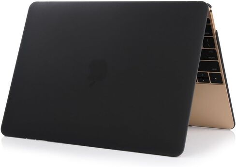 Se7enline Compatible with MacBook 12 inch Case Model A1534 2015/2016/2017/2018/2019 Version Laptop Hard Shell Protective Case&Keyboard Cover Skin&Screen Protector,Black in Kuwait