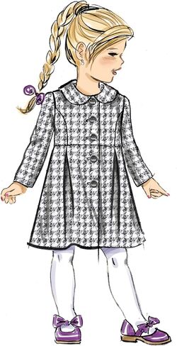 Butterick Children's Coat Sewing Pattern Kit, Design Code B6921, Sizes 2-3-4-5 in Saudi Arabia