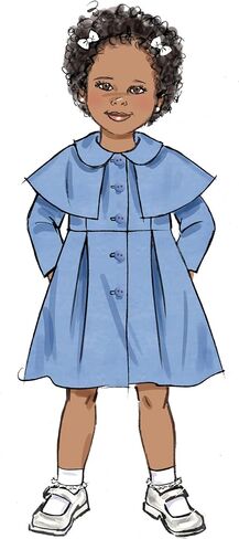 Butterick Children's Coat Sewing Pattern Kit, Design Code B6921, Sizes 2-3-4-5 in Saudi Arabia