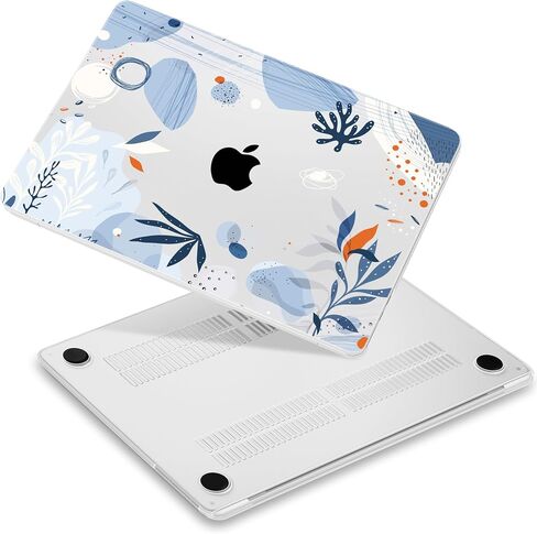 for MacBook Air 13.6" M4 Case 2025 2024 2022 Released A3240/A3113 M3/A2681 M2, Laptop Case with Keyboard Cover & Screen Protector & OTG Adapter & 2 Webcam Covers, Peach Flower in Saudi Arabia