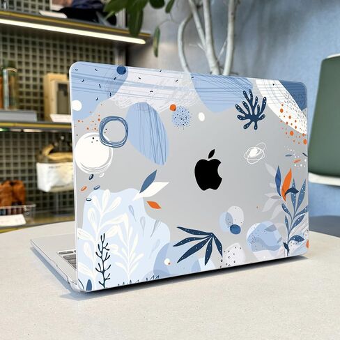 for MacBook Air 13.6" M4 Case 2025 2024 2022 Released A3240/A3113 M3/A2681 M2, Laptop Case with Keyboard Cover & Screen Protector & OTG Adapter & 2 Webcam Covers, Peach Flower in Saudi Arabia