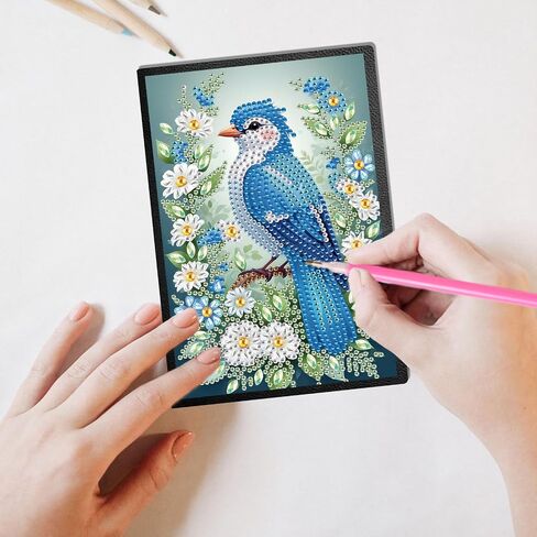 Jishshay Diamond Art Notebook Bird Journal Notebook Diamond Painting Journals Diamond Paint Journal Kits Diamond Art Notebook Diamond Art Journal Diamond Art Journal Book 5.7 × 8.26in in Saudi Arabia