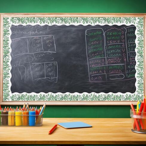 Bulletin Board Borders Decorations ، Eucalyptus Classroom Decor in Kuwait